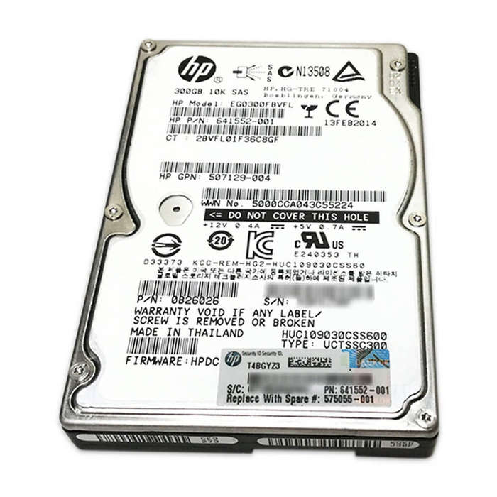 HP Eg0300Fbvfl - 300GB SAS Hard Drive - 2.5" - 10 000 Rpm - 6GB/S