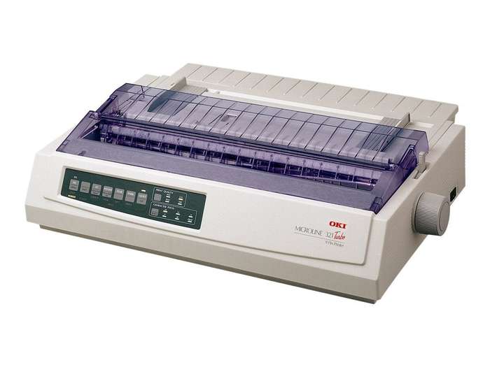Oki Microline 321 Turbo Plus 9 Pin Wide Carriage Dot Matrix Printer -