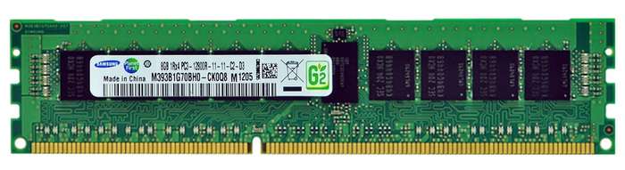Samsung 8GB 1RX4 PC3-12800R-11-11-C2-D3 DDR3 Server RAM - Refurb