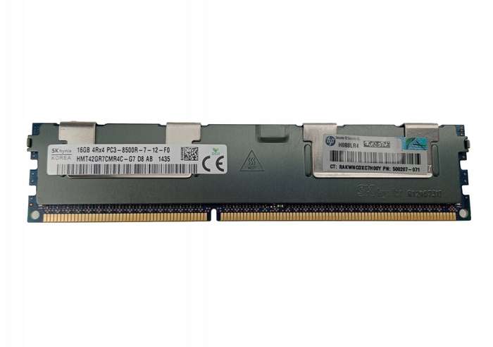 SK Hynix 16GB 4Rx4 PC3-8500R-7-12-F0 DDR3 ECC Registered Server RAM  Refurb