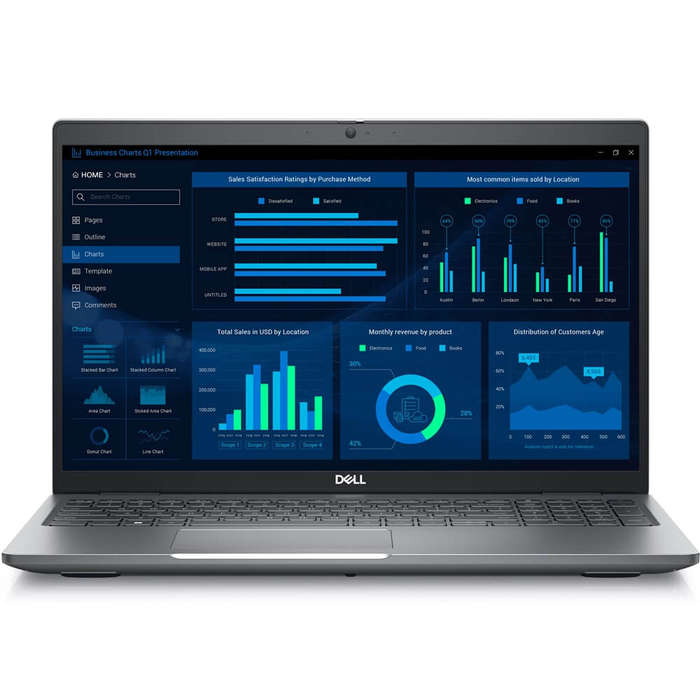 Dell Precision 3581 15.6 Inch Laptop - i7 13800H - 32GB DDR5 - 512GB NVME - RTX A500 - Win11Pro -...