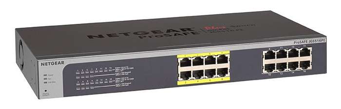 Netgear JGS516PE ProSafe Plus 16 Port Gigabit PoE Switch  Refurb