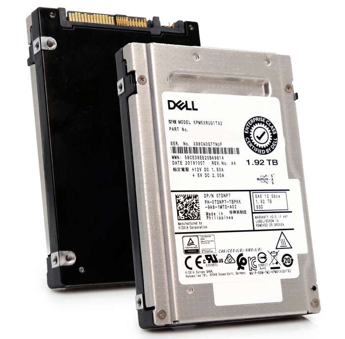 Dell KPM5XRUG1T92 2.5 Inch SFF 1.92TB 12Gbps SAS Enterprise Hard Drive for Servers  Refurb