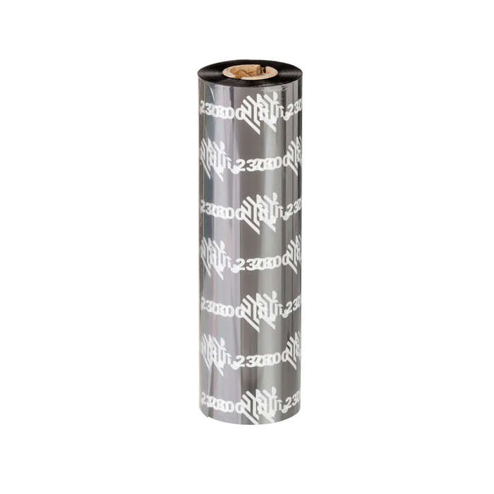 Zebra Original Wax Ribbon; 110mmx450m; 2300; Standard; 25mm core for ZT Series