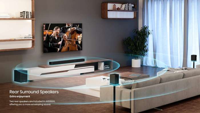 HISENSE AX5100G 5.1ch Soundbar; Dolby Atmos; 5.1 Surround Sound; 340W Output Power; Bluetooth 5.0;