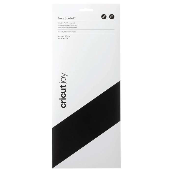 2009443 - Cricut Joy Permanent Smart Vinyl Write Black 4 sheets 14x33 cm