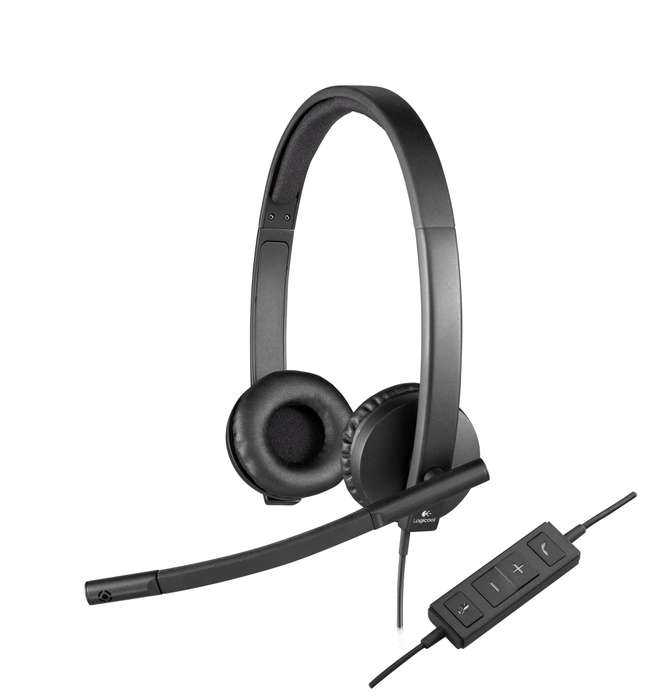Logitech H570e Black Business Stereo USB Headset