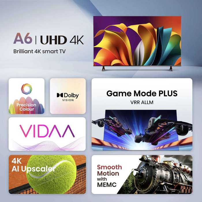 HISENSE LEDN75A6N 75'' UHD SMART LED; DOLBY VISION HDR; UHD AI Upscaler; DTS Virtual:X ; pixel...