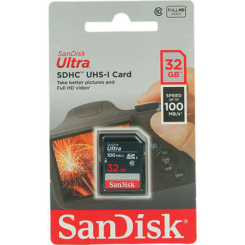 Sandisk Ultra 32GB Class 10 SDHC Card