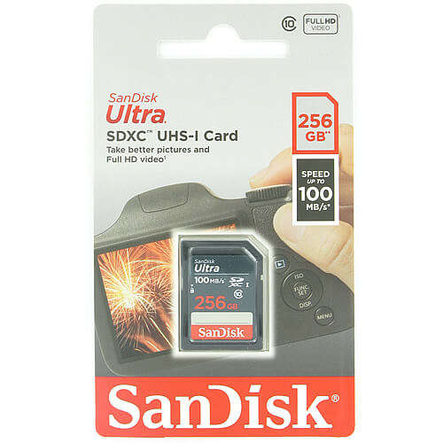 Sandisk Ultra 256GB Class 10 SDXC Card