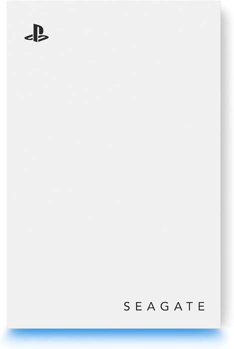 Seagate 5TB Game Drive for PS4 PS5 External HDD White Blue LED