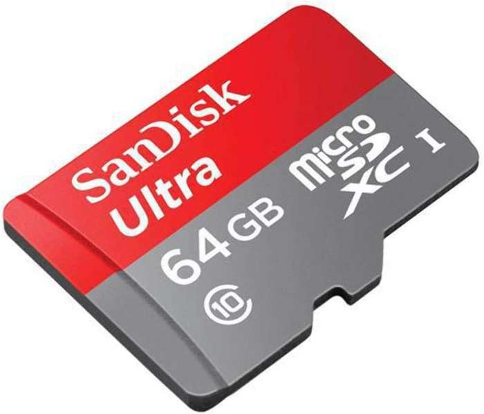 SanDisk Ultra 64GB MicroSDXC UHS I Card A1 Class 10 100MBs