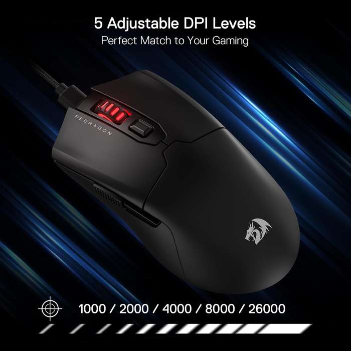 Redragon FYZU M995 Wired Gaming Mouse - Black