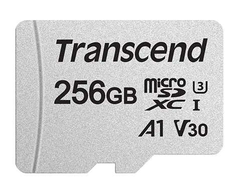 TRANSCEND 256GB MICRO SDXC C 10 UHS-I U1/U3 V30 A1 WITH SD ADAPTOR