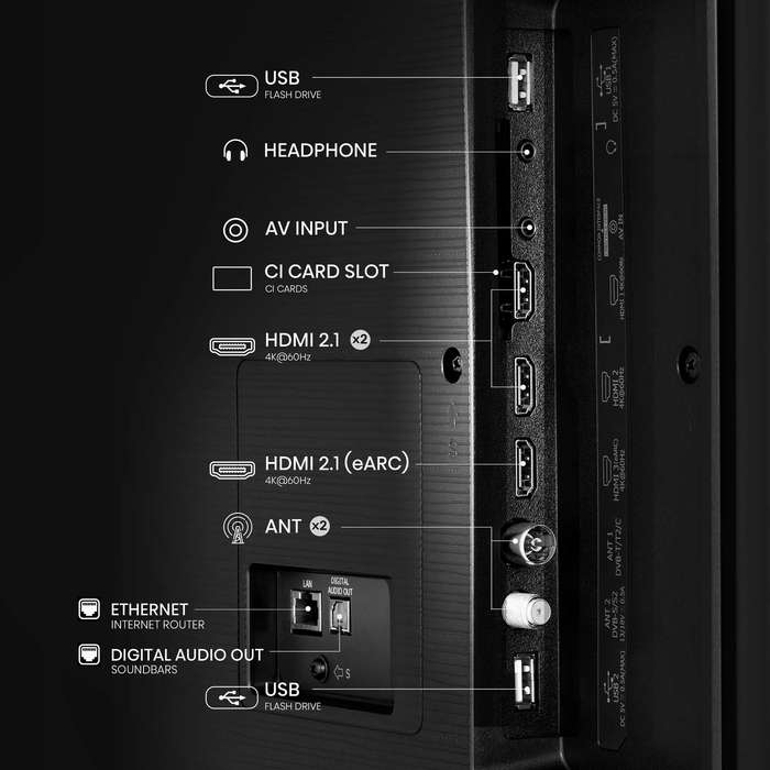 HISENSE LEDN75A6N 75'' UHD SMART LED; DOLBY VISION HDR; UHD AI Upscaler; DTS Virtual:X ; pixel...