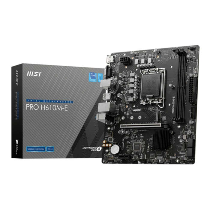 MSI PRO H610M-E Intel LGA1700 DDR5 M-ATX Motherboard