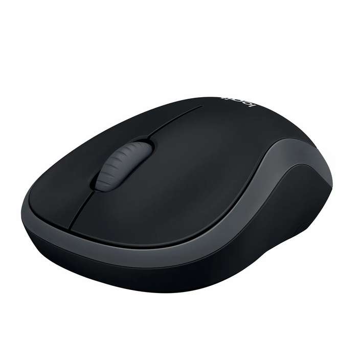 Logitech Wireless Mouse M185 (Black & Swift Grey) Nano USB receiver 3 buttons optical tracking wi...