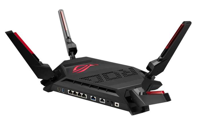 ASUS ROUTER/Gaming/2.4GHz 4x4 upto 1148Mbps/5GHz 4x4 up to 4808Mbps/1xWAN/5xLAN/2xUSB/. AiMesh/Ai...