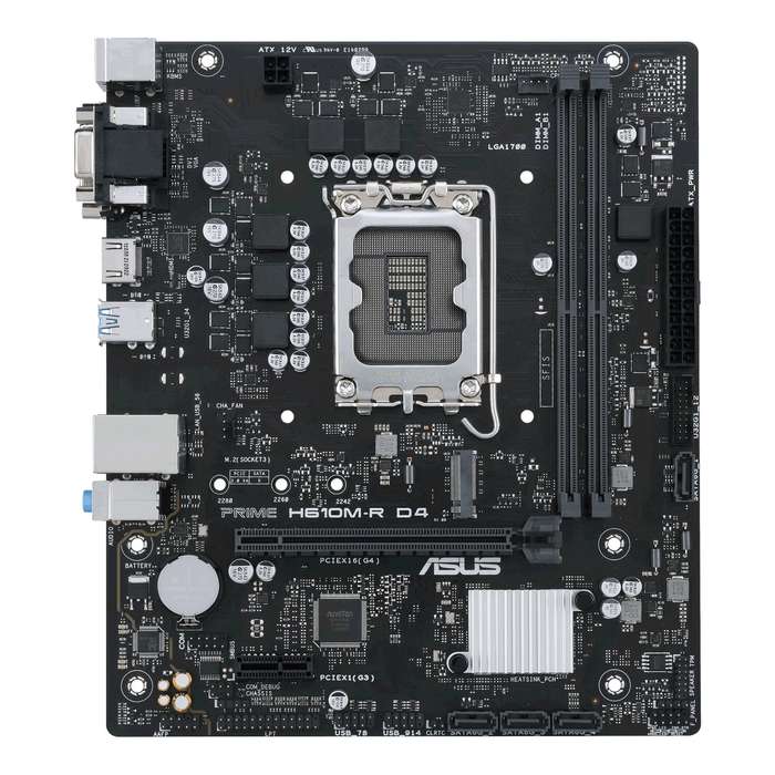 ASUS Motherboard/LGA1700/12/13/14Gen/DDR4/1xM.2/4xSATA/1xPCIe4x16/1xPCIe3x1/ D-Sub/HDMI/DVI/PS2/4...