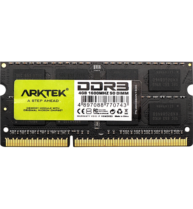 SODIMM:   4GB DDR3L 1600