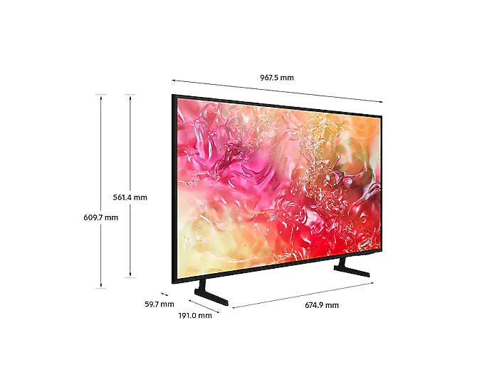 SAMSUNG UA43U8000 43'' UHD TV; Crystal Processor 4K Engine; HDR 10+ (Support); Mega Contrast; Mot...