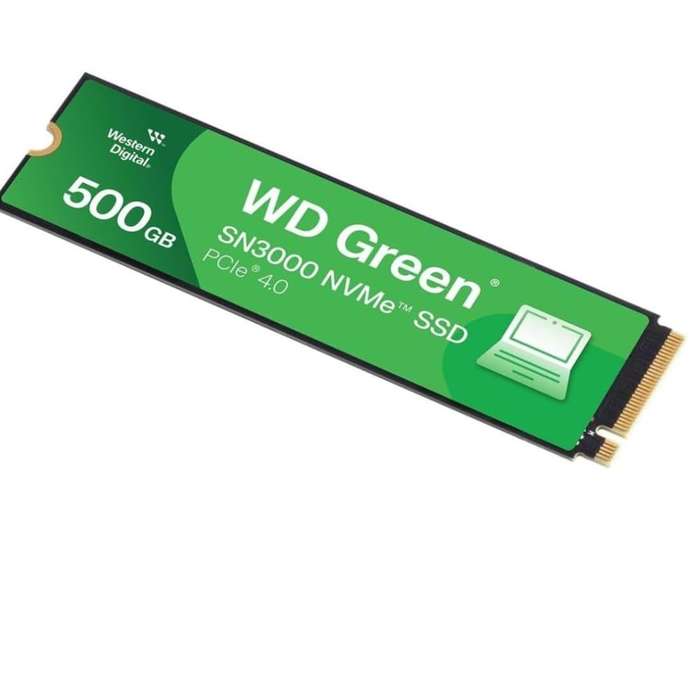 WD Green SN3000 500GB PCIE GEN 4 M.2 3D NAND NVMe Internal SSD