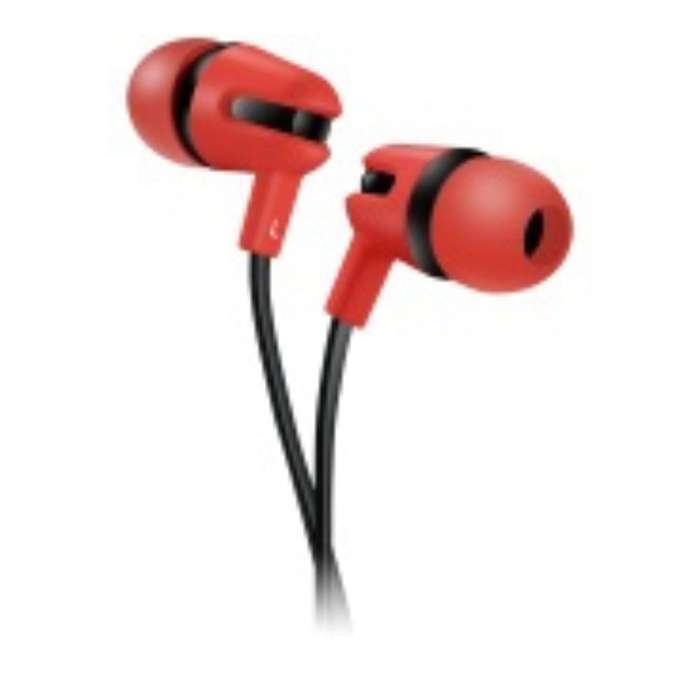 CANYON SEP-4 In-Ear Headphones with Mic  Flat Cable, 3.5mm Jack, 1.2m, Red (CNS-CEP4R)