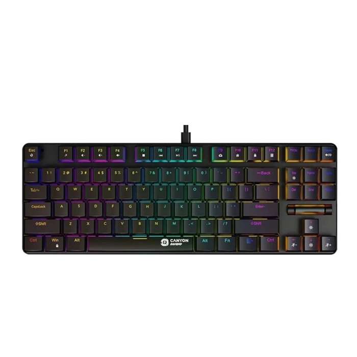 Canyon CND-SKB50-US Wired Keyboard  Durable, Comfortable, and Responsive for Everyday Use