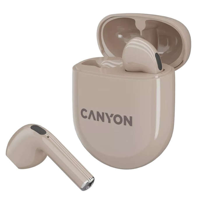 Canyon TWS-6 True Wireless Stereo Earbuds  Bluetooth 5.3, ENC Mic, 25h Playtime, Touch Control...