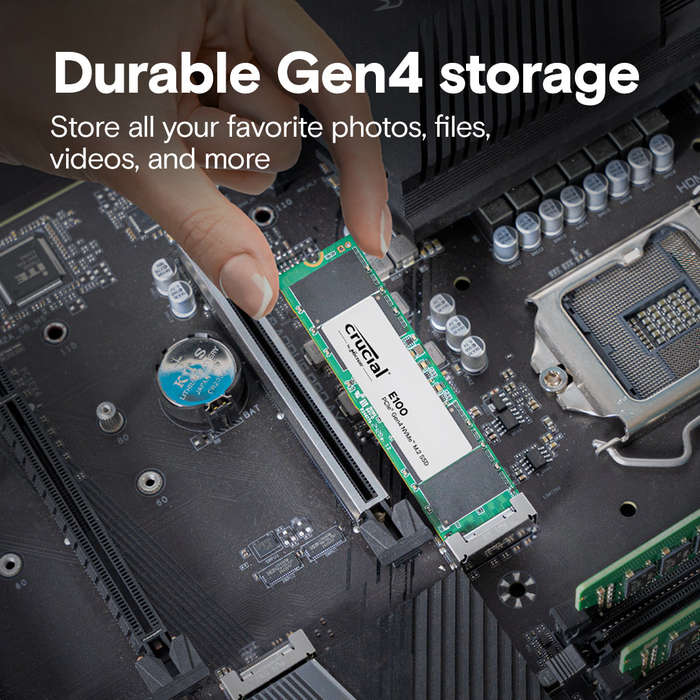 Crucial E100 2TB PCIe Gen4 2280 NVMe M.2 SSD