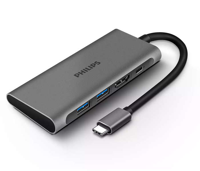 HUB: USB-C - 4P - 2X U3.0 HDMI 4K TYPE-C