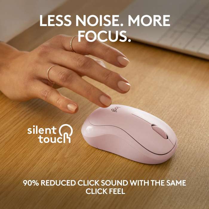 910-007121 - LOGI M240 Silent Bluetooth Mouse - ROSE