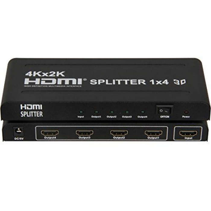 4 WAY HDMI SPLITTER 1080P + 3D