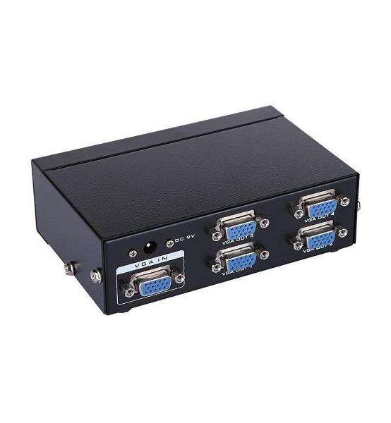4 WAY VGA SPLTTER 350MHZ