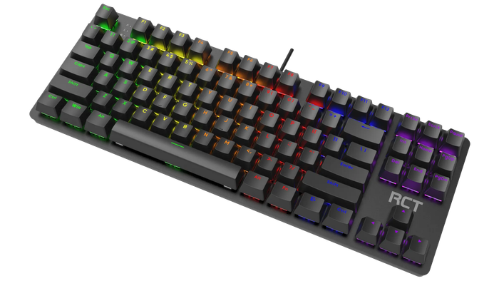 RCT HyperKey 104 keys Mechanical Gaming Keyboard; Blue mechanical switches; Multi Color LED Backl...