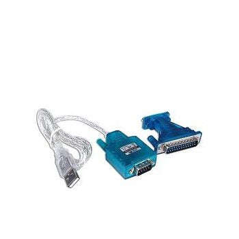 USB TO 9 PIN SERIAL CABLE 1.8M +25PIN