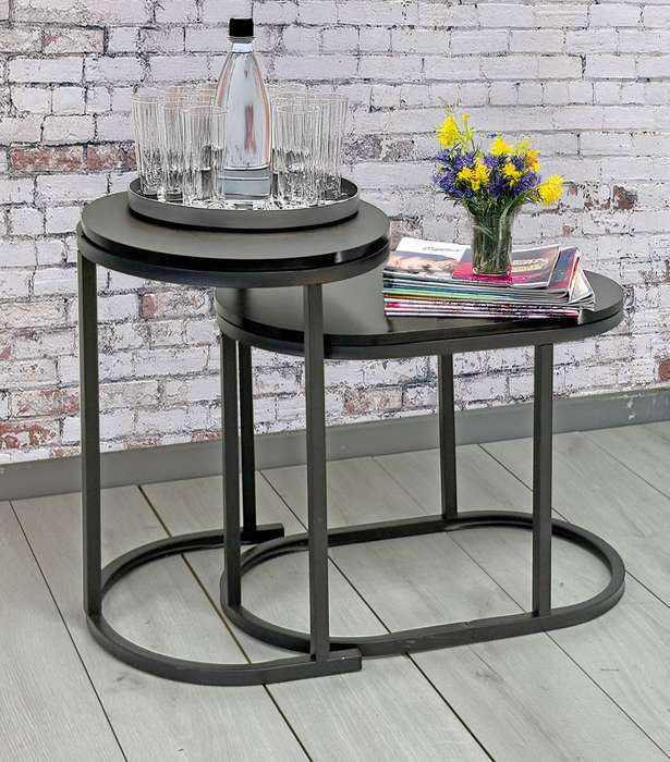Mosaic Nesting Side Table - Fine Living