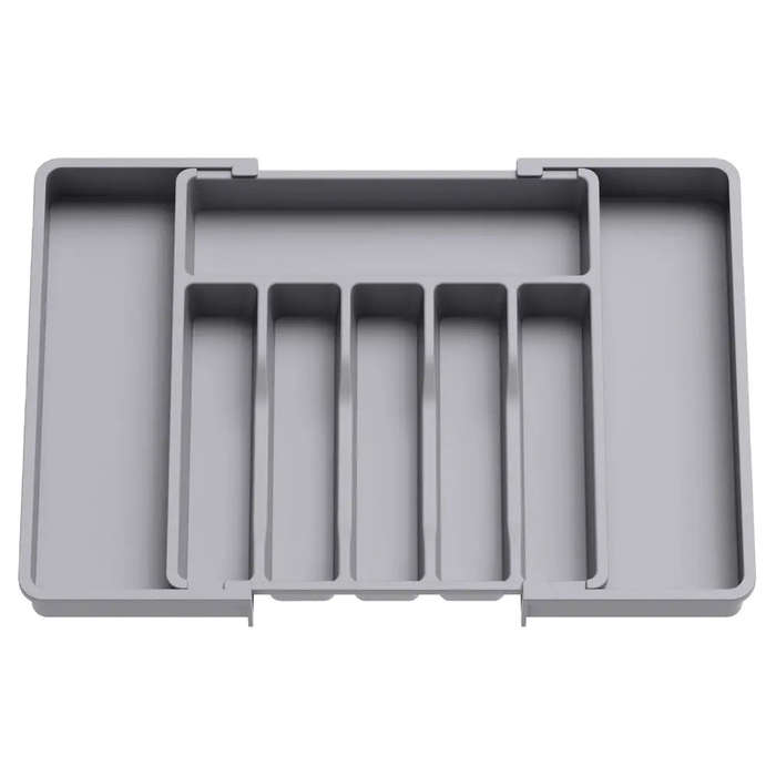 Extendable Cutlery Drawer Tray - Grey - Fine Living