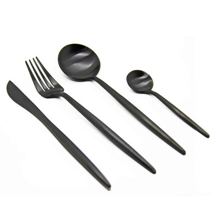 Finery - Cutlery Set 24pc - Carbon Black