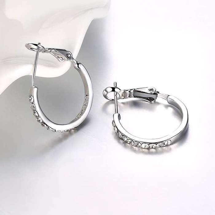 Dhia Latch-Back Hoop Earrings