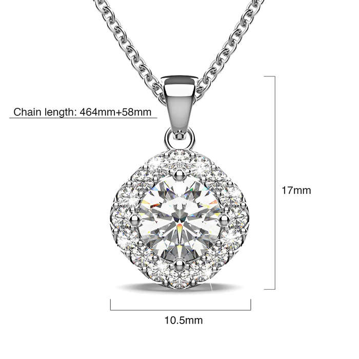 Halo Cluster Necklace