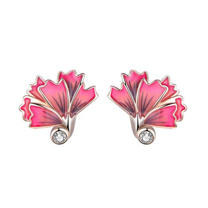 Carnation Drop Necklace And Earring Set