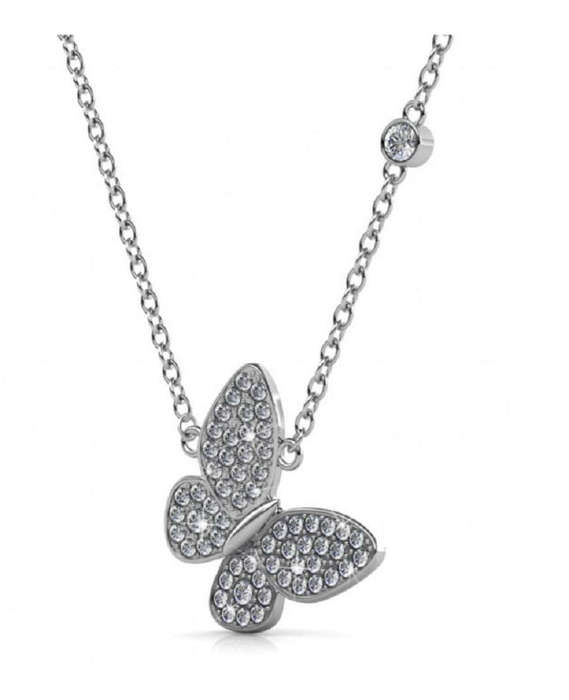 S925 Butterfly Necklace with Swarovski Crystals