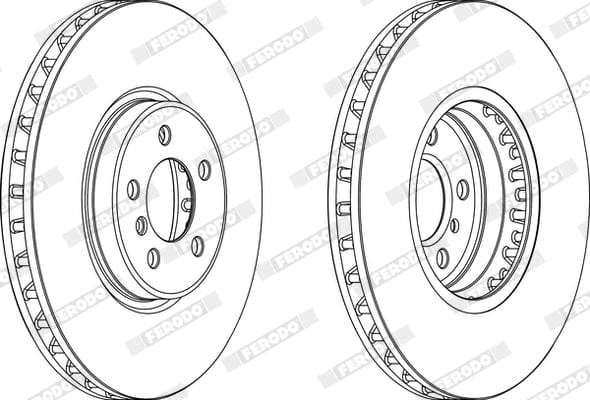 Brake Disc Front (Single) BMW X5 (E70 Some, F15,F85 some) X6 (E71,E72 some,F16,F86 Some) DDF1746C-1