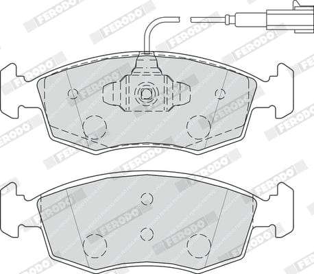 Front Brake Pads Fiat 500 0.9 TwinAir 2010-, Punto 1.2 1.4 2010-2016 ATE System (FDB4353)