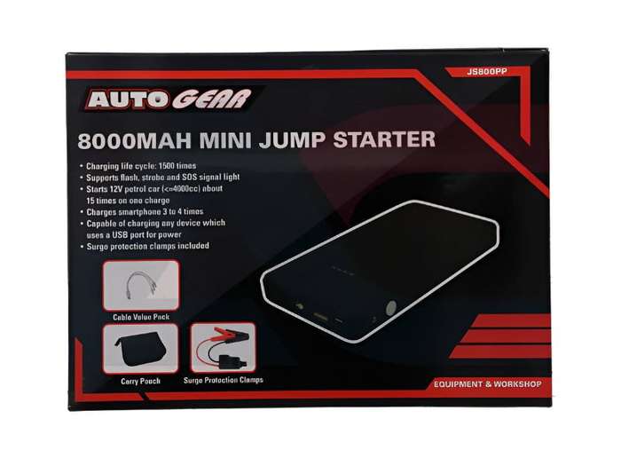 Jump Starter 12V  8000mAh Lithium Battery Power Bank (JS800L)