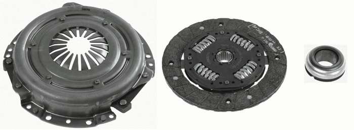 Clutch Kit Peugeot 206 1.4 KFV (TU3A), Citroen C3 II 1.4 2009- K6E (TU3A), KFT (TU3AE5)   SACHS 3...