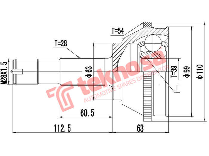 Outer Cv Joint Fiat Ducato 2.3Jtd 2.8Jtd 2001-2011 Peugeot Boxer 2.5Dtic 2.8Hdi 1997-2001 Ct5717A