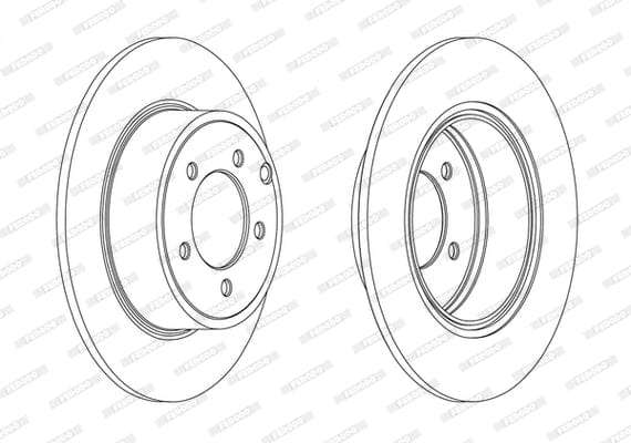 Brake Disc (Pair) Rear Solid Jeep Compass/ Patriot (Set)