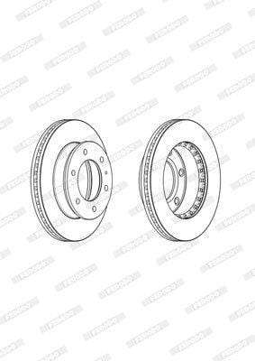 Brake Disc Vented Front Ford Ranger/ Everest/ Maz (Single)